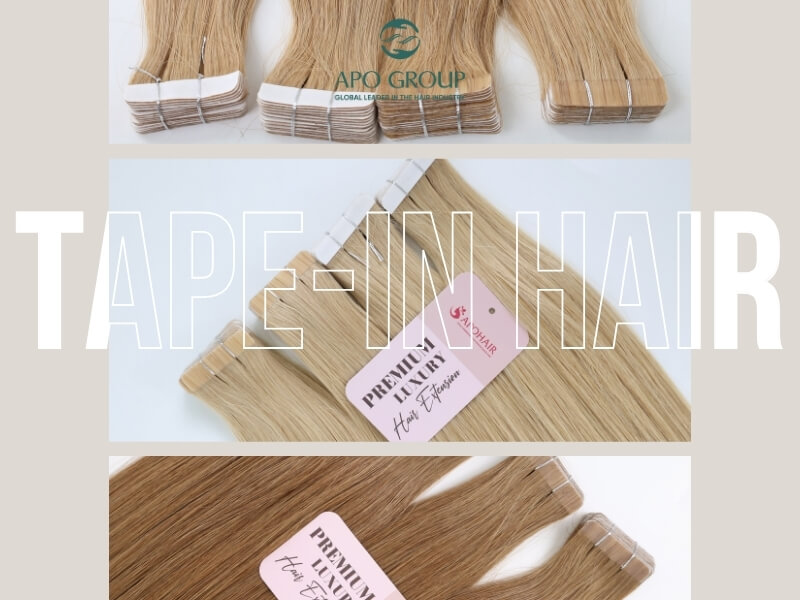 Ultra-thin, invisible tapes that blend seamlessly into natural hair