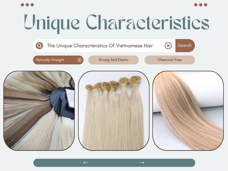 Vietnamese hair has plenty of unique features