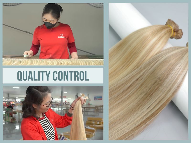 Only qualified hair is packaged and exported