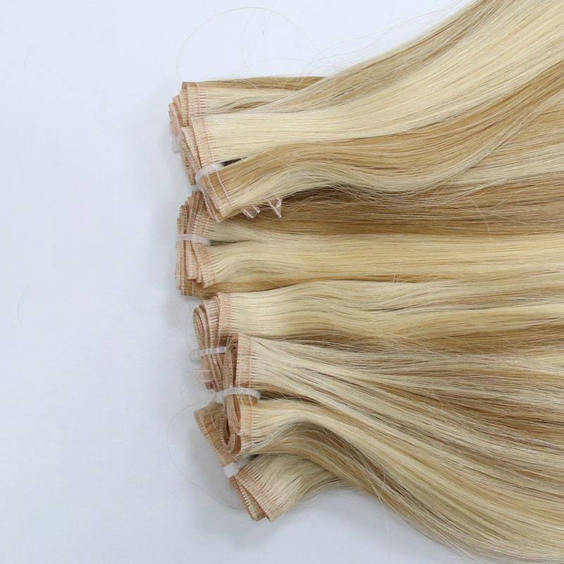 Single Layer Flat Weft Hair Extensions